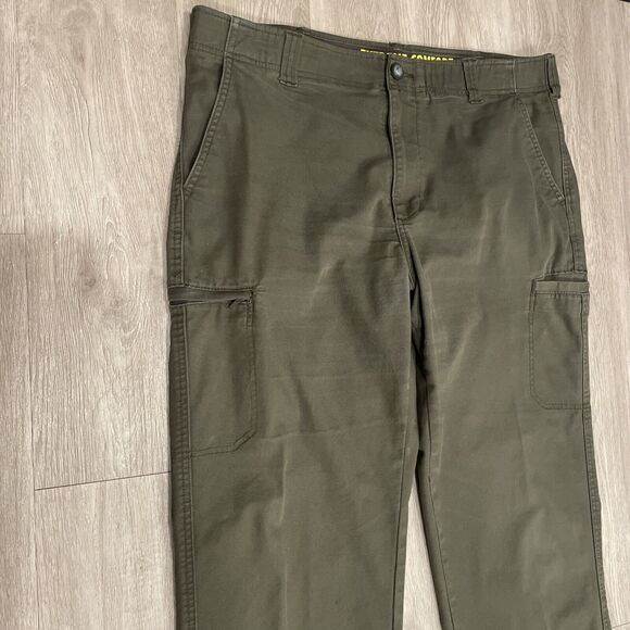 Lee Mens Cargo Pants 36x34 Faded Comfort Army Green Tactical Utility Outdoors - Picture 3 of 9